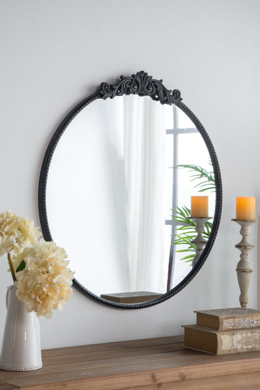 Bartholomew Traditional Baroque Round Mirror Frame