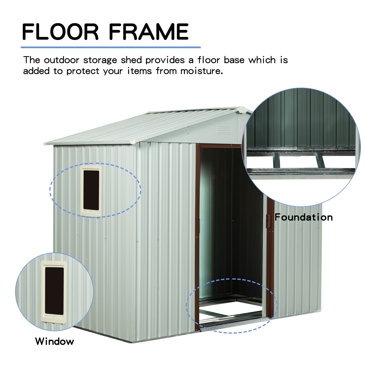 Ghivi Industrial Metal Storage Shed