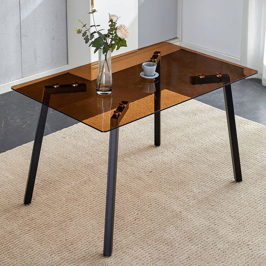 Lazzareschi Modern Glass Dining Table