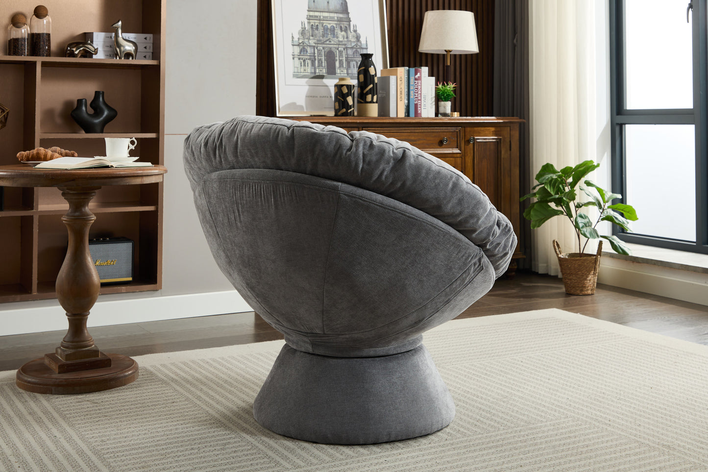 Oakridge Contemporary Velvet Swivel Accent Chair