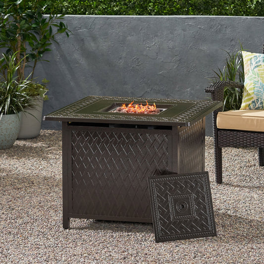 Marcel Modern Aluminum Propane Firepit