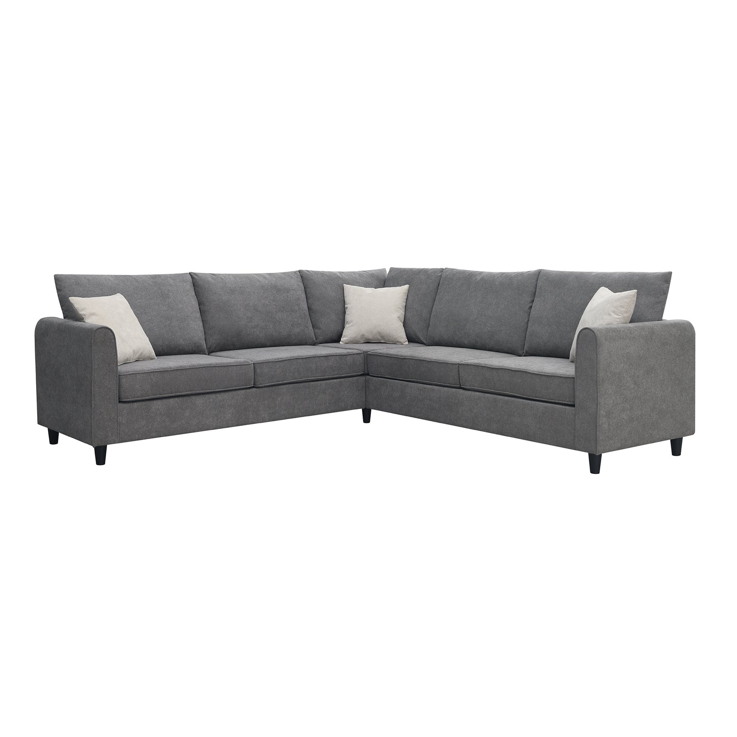 Elmcrest Modern Upholstered L-Shape Sofa