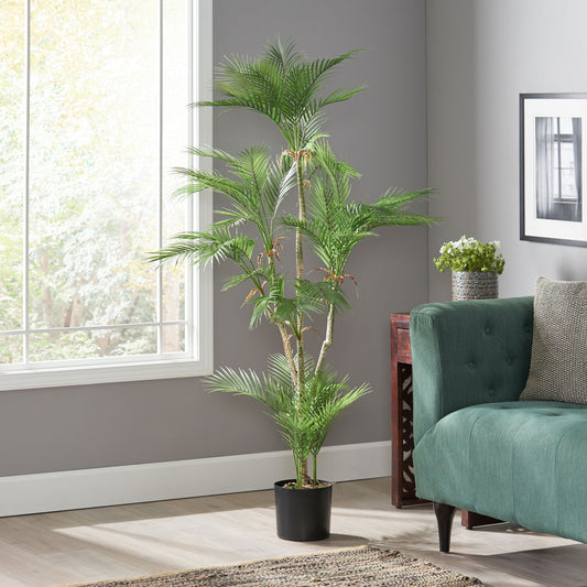 Cleo Contemporary Royal Palm Artificial Tree