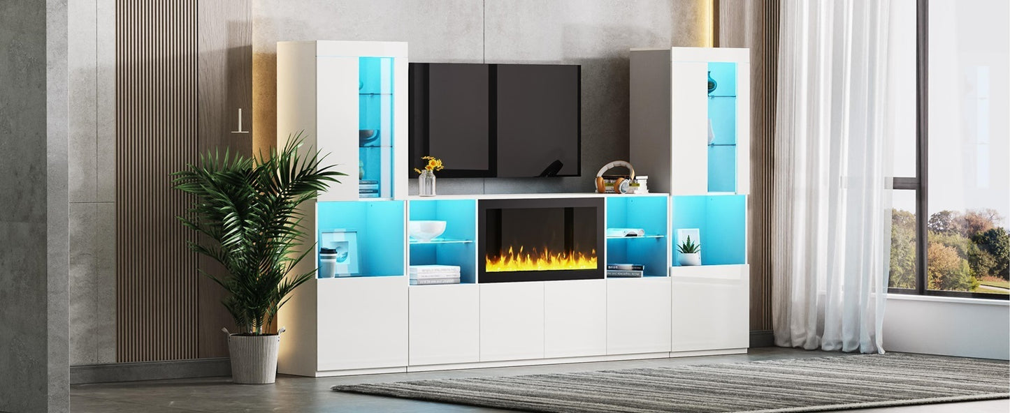 Eda Modern High Gloss Entertainment Center