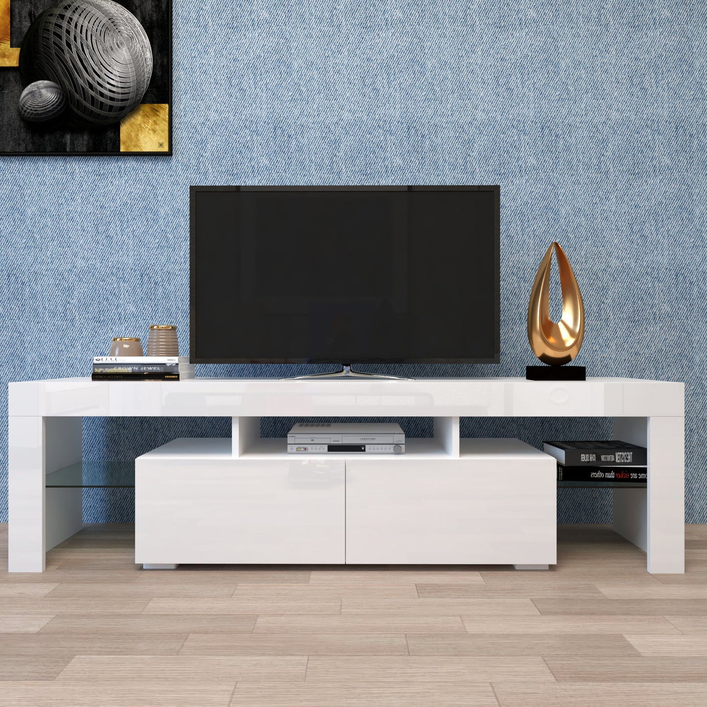 Napa Modern Velvet TV Stand