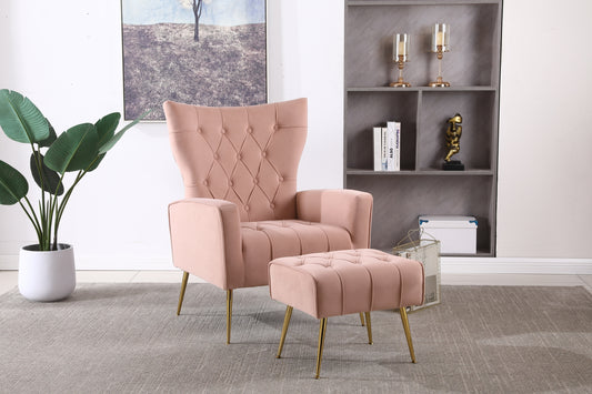Silverleaf Contemporary Velvet Accent Armchair