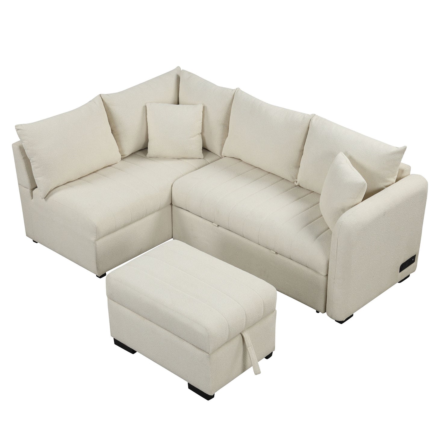 Justo Contemporary Upholstered Sofa Bed