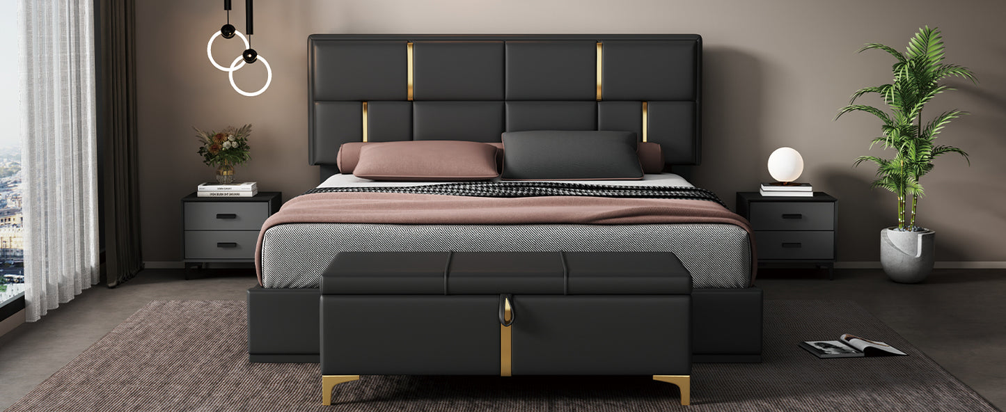 Lula Modern Hydraulic Storage Bedroom Set