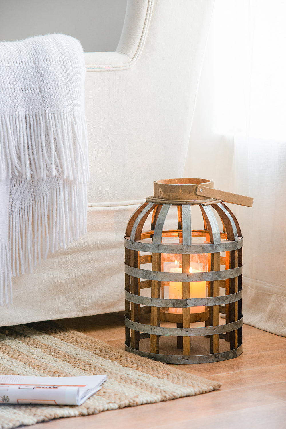 Emery Craftsman Decorative Wooden Lantern