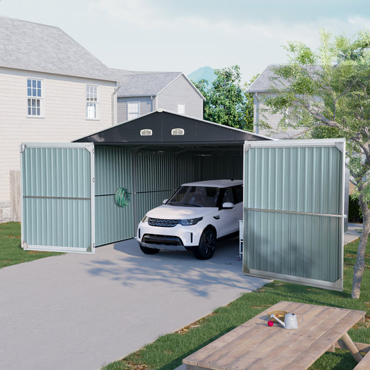 Irvington Industrial Metal Outdoor Storage Shed