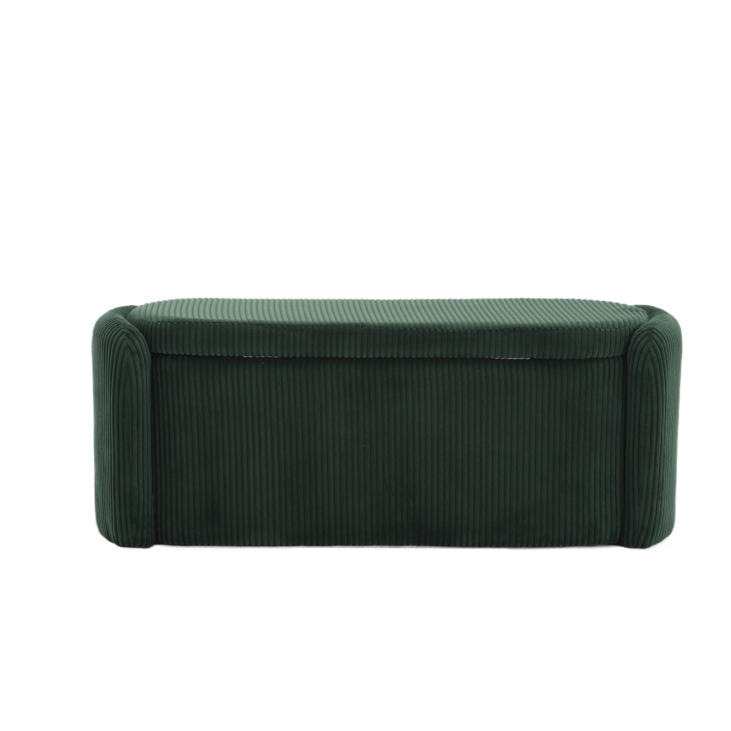 Elmcrest Contemporary Emerald Storage Ottoman
