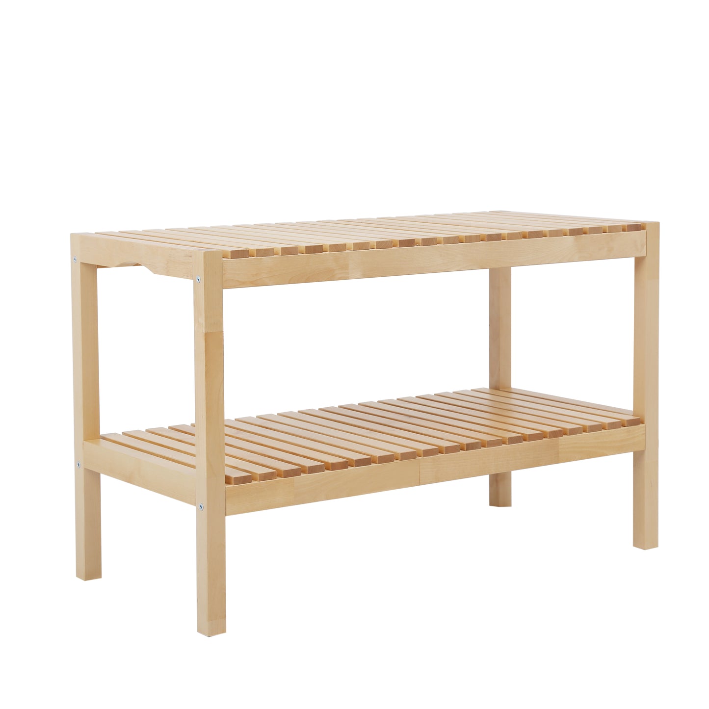 Healdsburg Craftsman Birch 3-Tier Shoe Bench