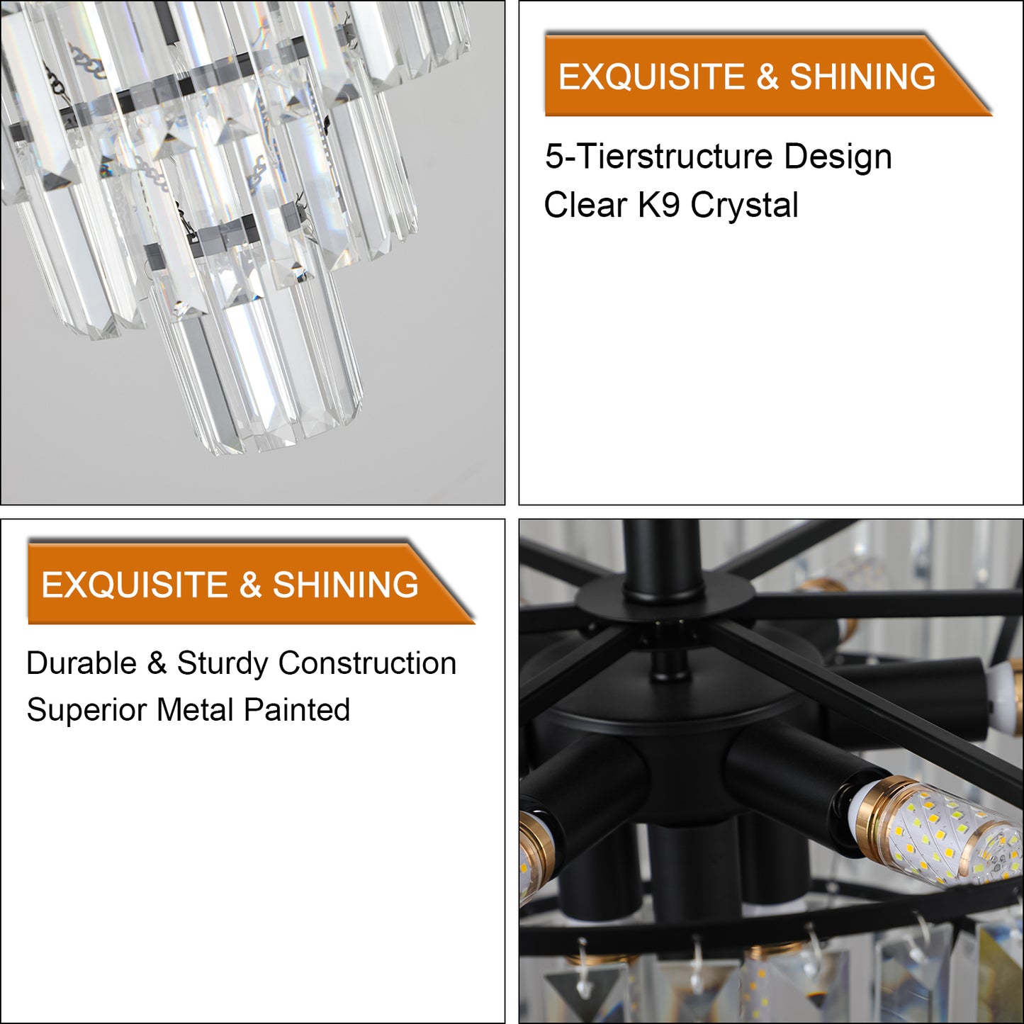 Oakridge Modern Crystal Chandelier