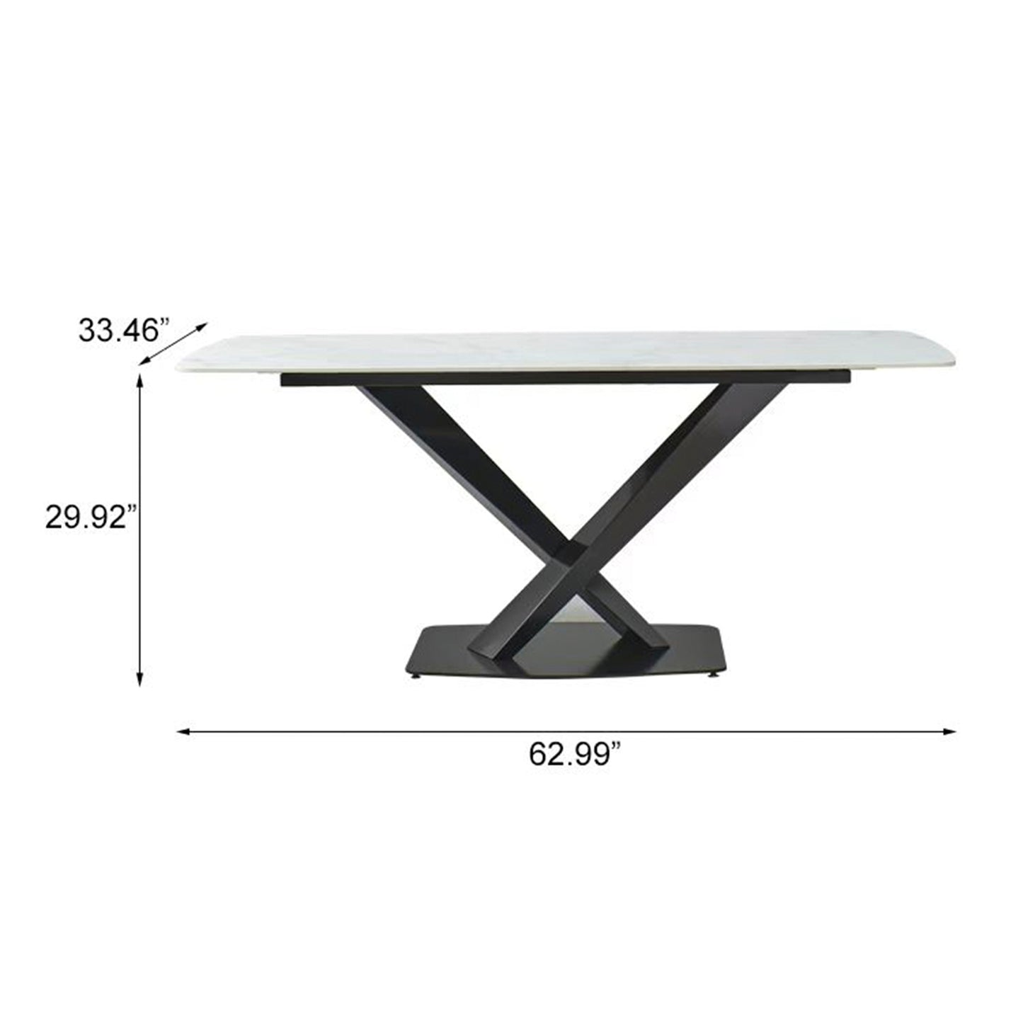 Somerset Modern Aspen Stone Dining Table