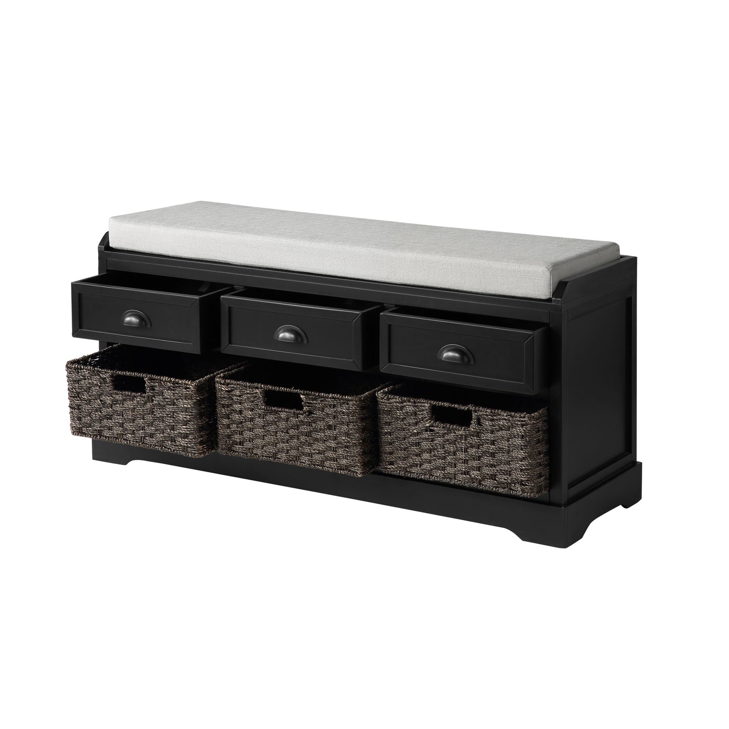 Elmcrest Modern Wood Storage Bench