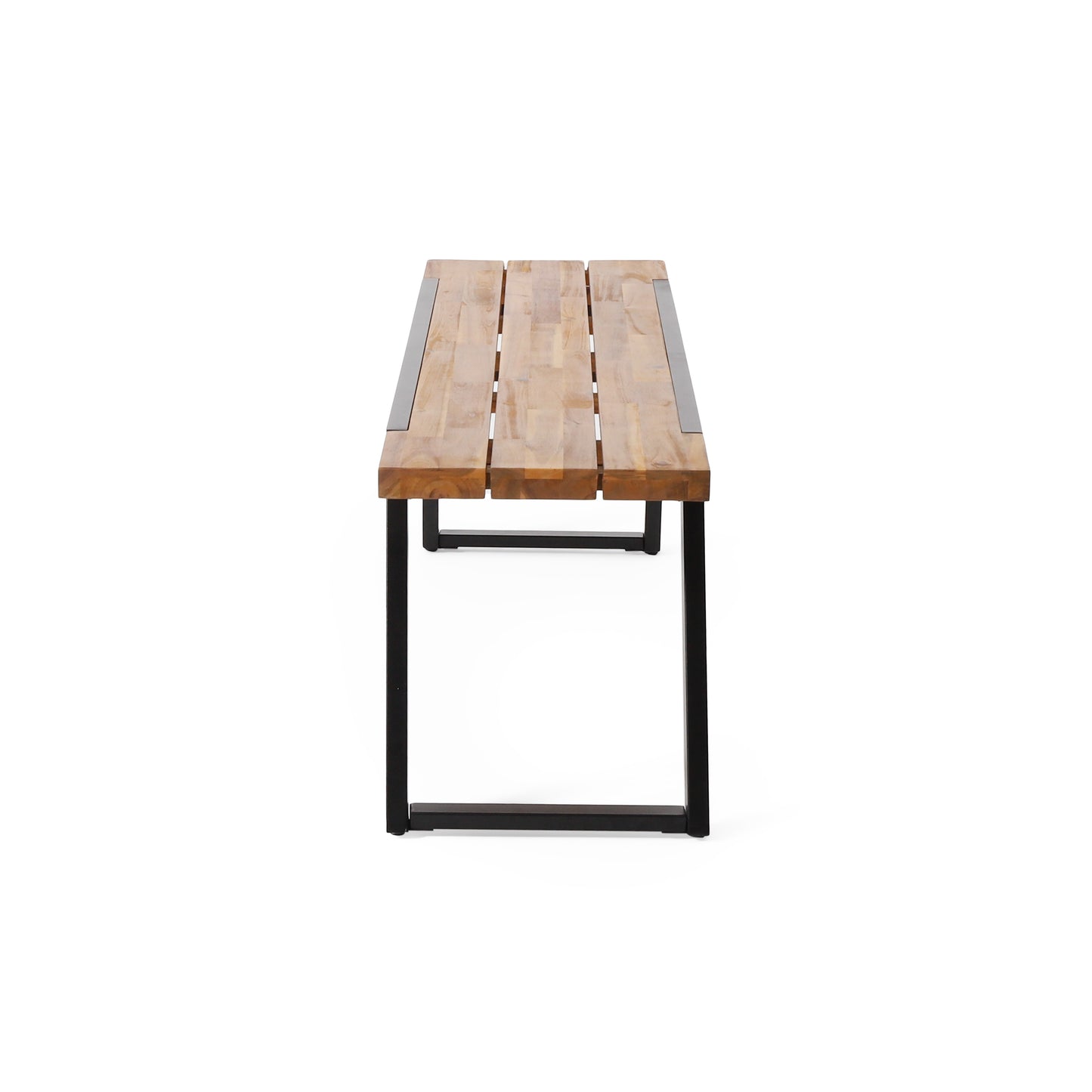 Centerville Modern Wood Metal Bench
