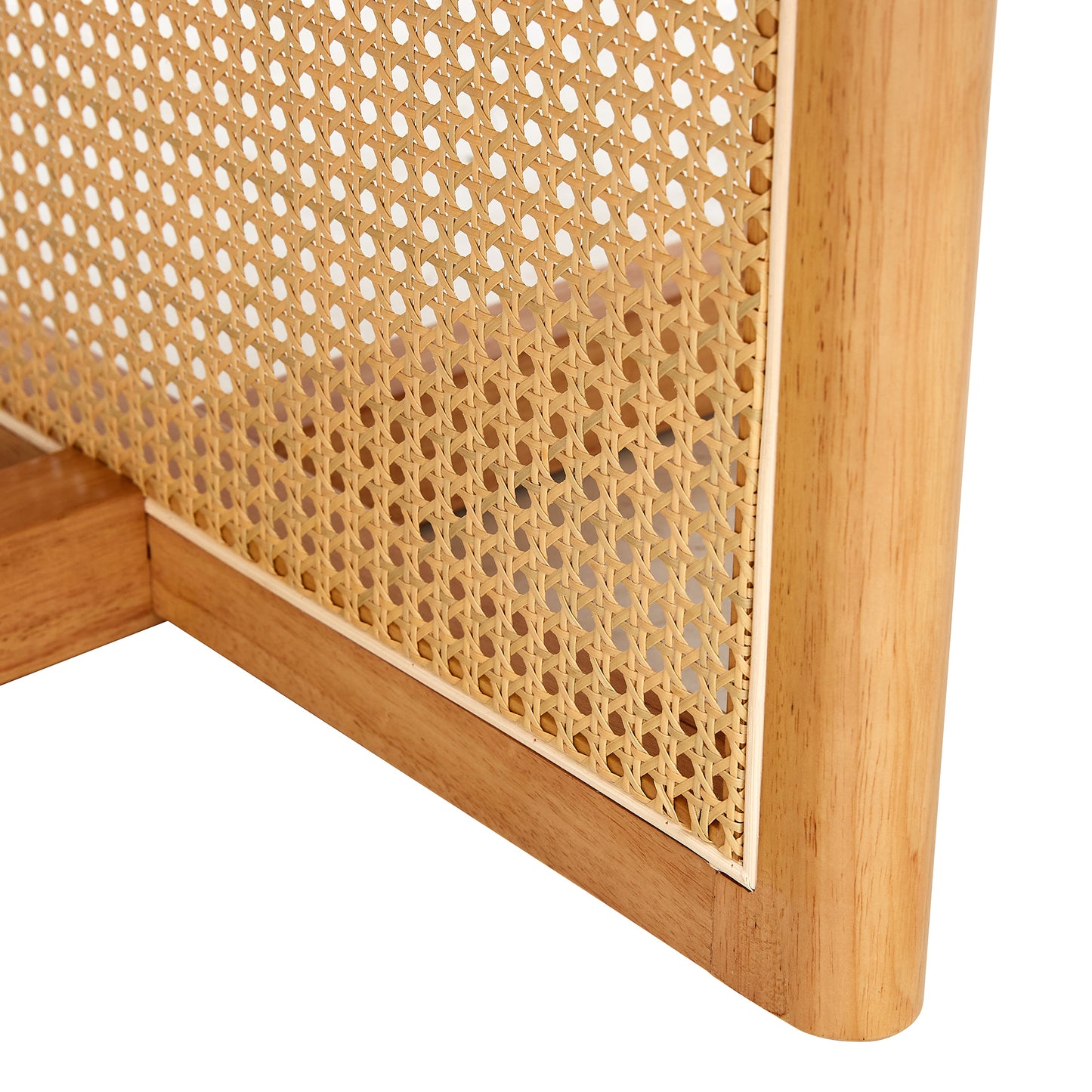 Calista Mid-Century Natural Faux Coffee Table