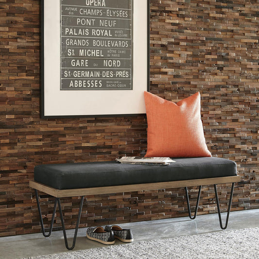 Fitch Industrial Upholstered Bench