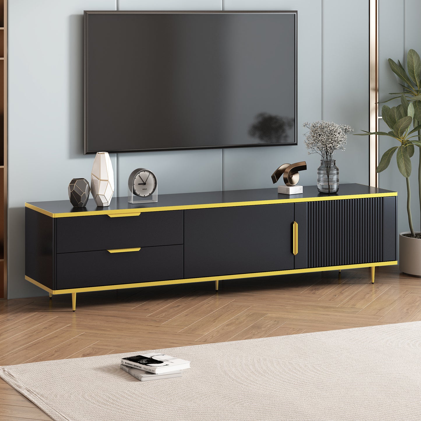 Irvington Modern U-Can  TV Stand Entertainment Center