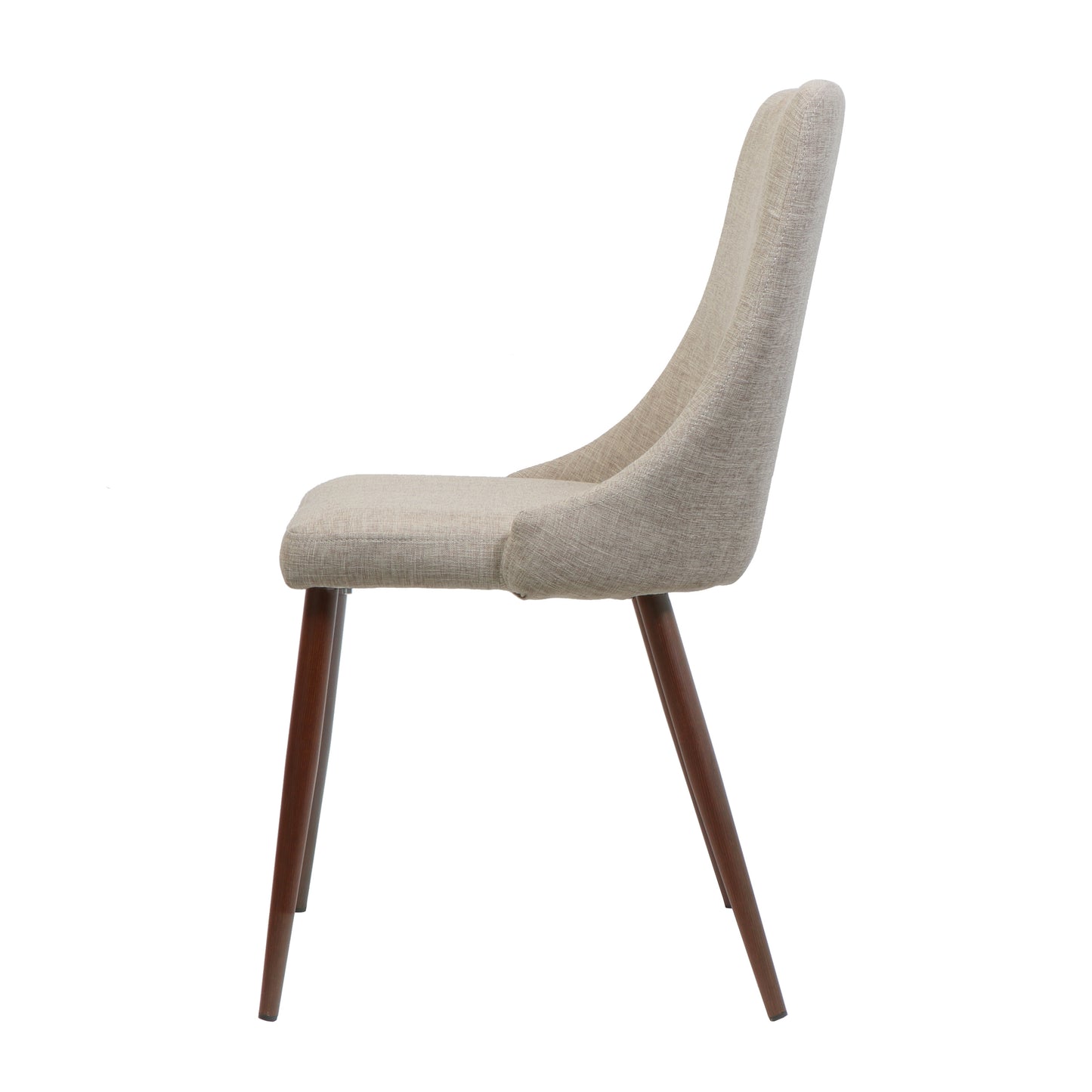 Elmcrest Modern Fabric Armless Dining Chairs
