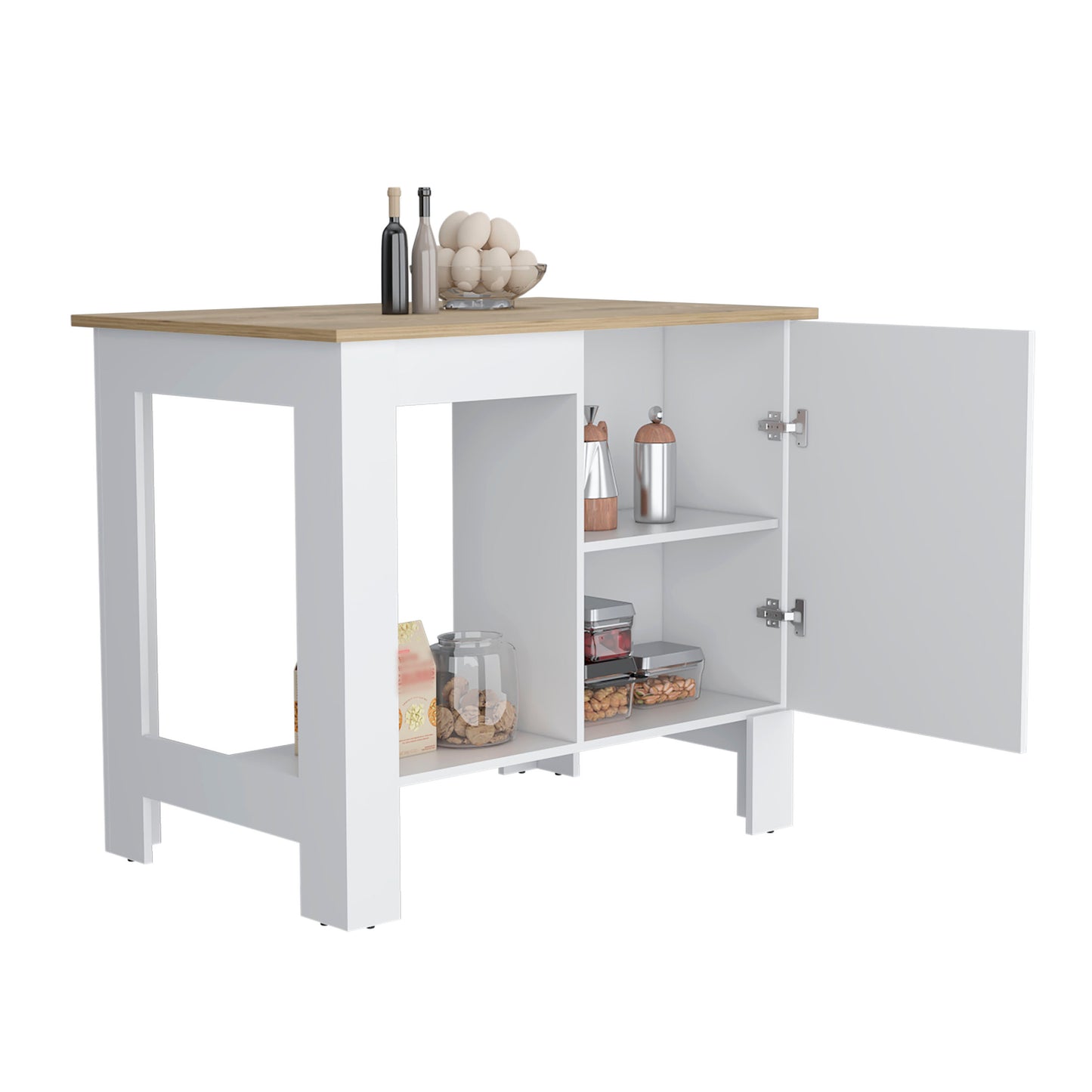Centerville Modern Velvet Classic Kitchen Island