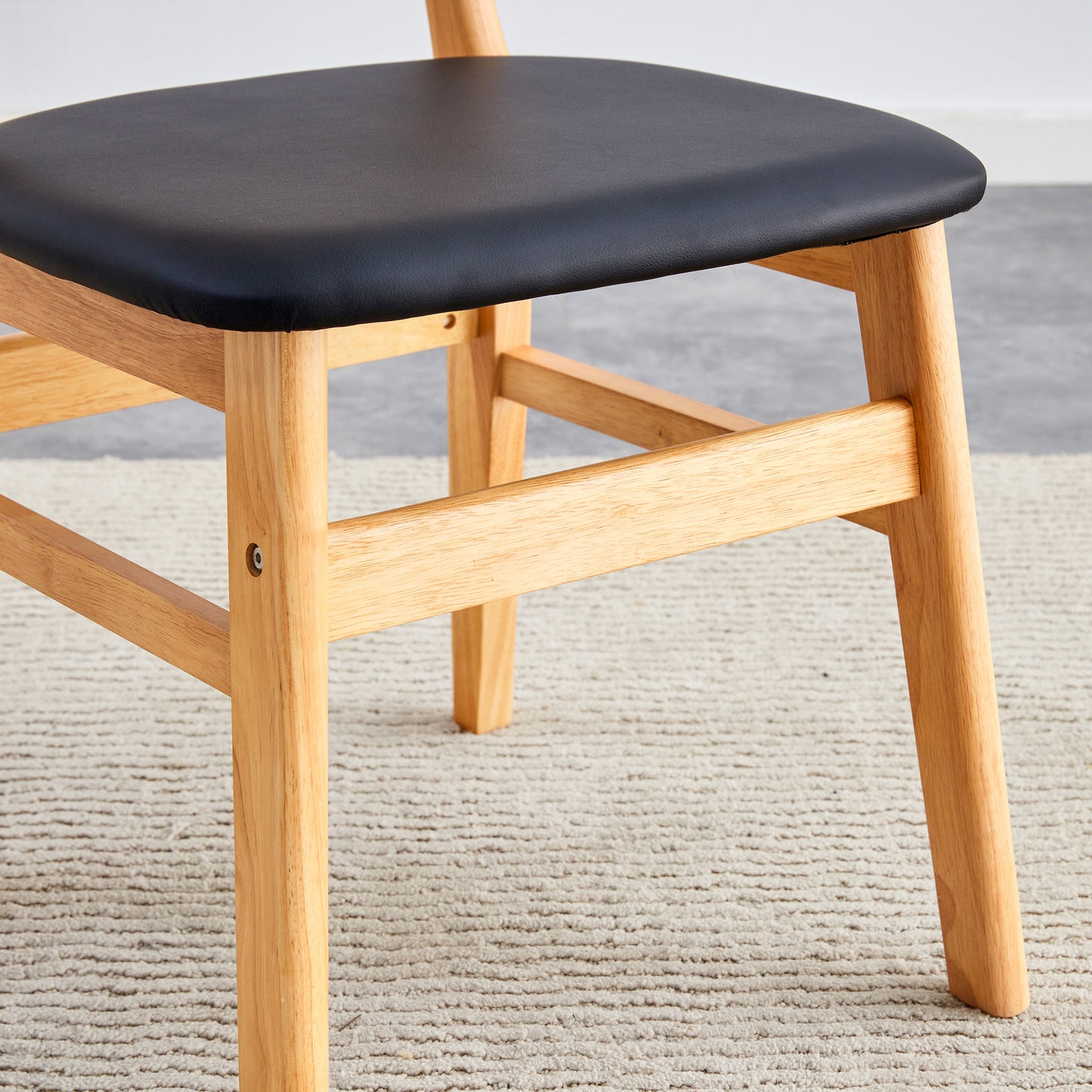 Eda Mid-Century Solid Wood Dining Chair