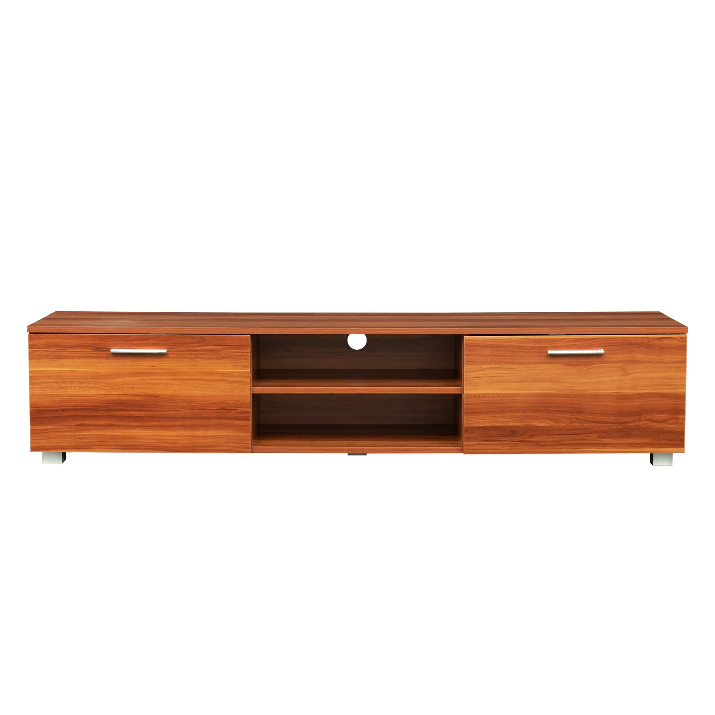 Emery Modern Walnut TV Stand Cabinet Entertainment