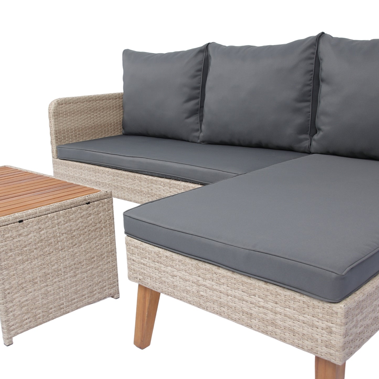 Bartholomew Modern Rattan Outdoor Sofa