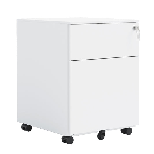 Somerset Modern Mobile File Cabinet Lock