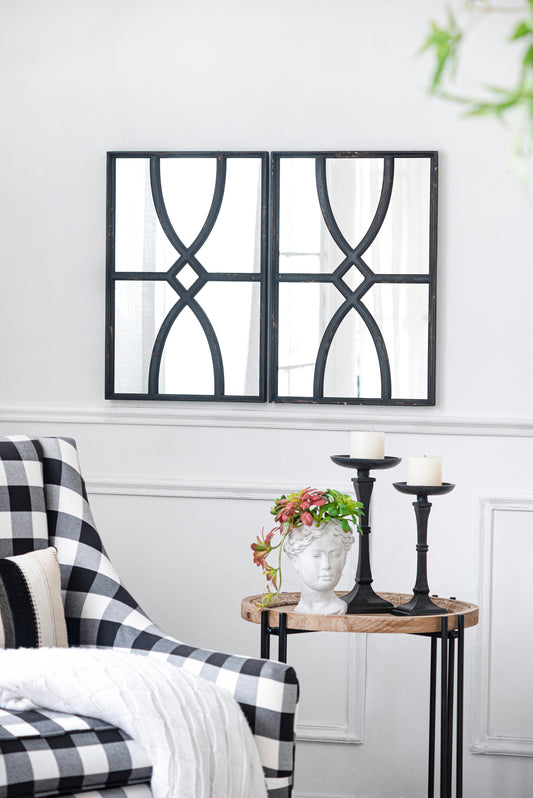 Lazzareschi Craftsman Wooden Wall Mirror
