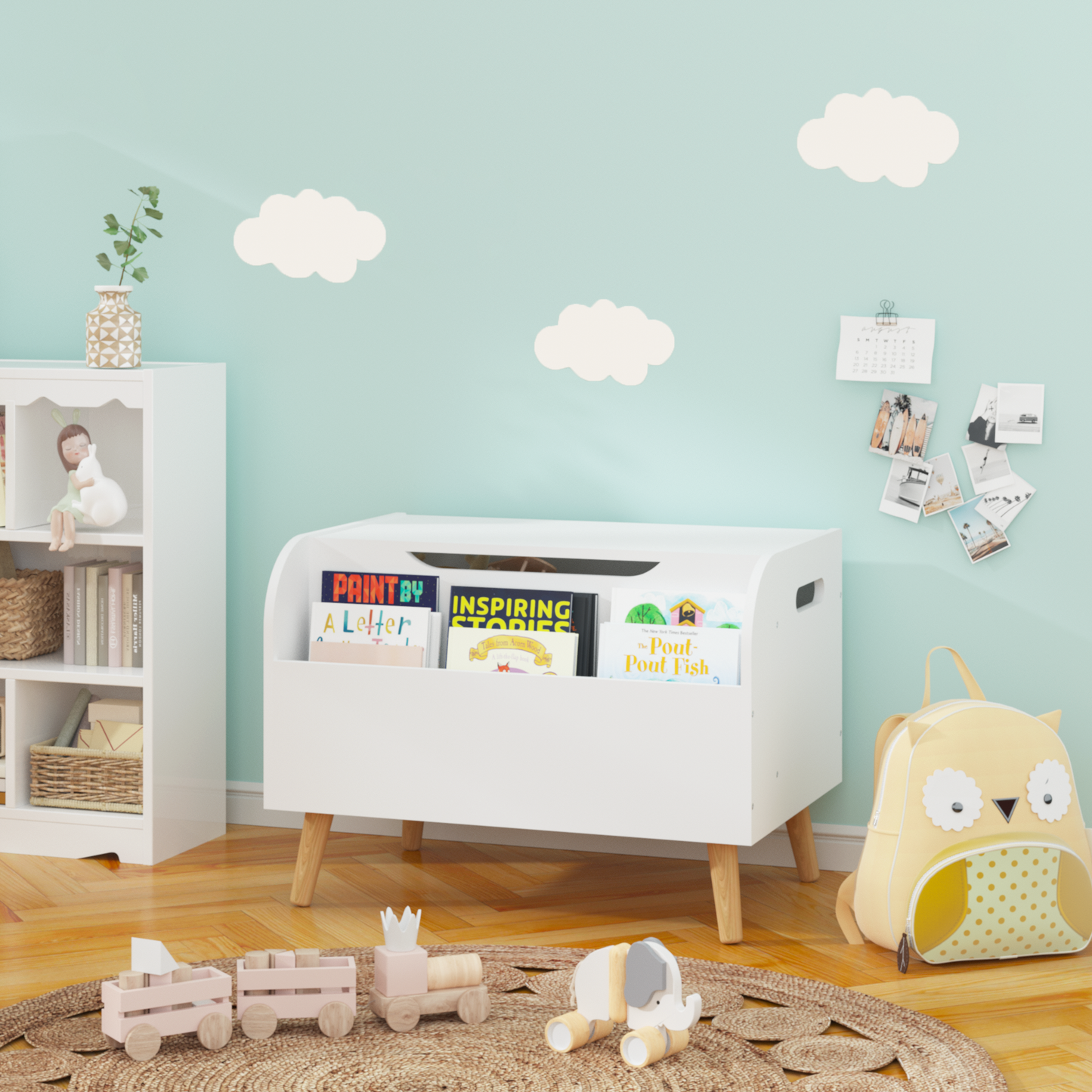 Cleo Craftsman Wooden Toy Organizer