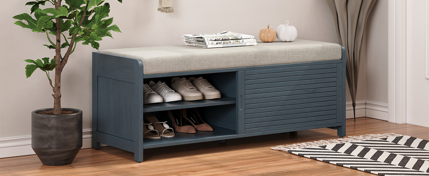 Lula Modern Shutter Storage Bench