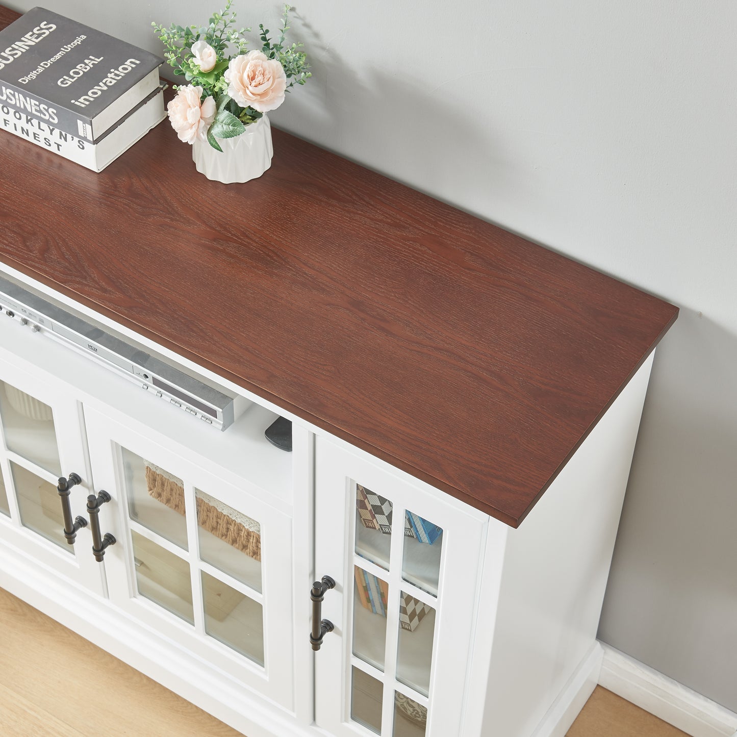 Jiron Contemporary Walnut Buffet Sideboard