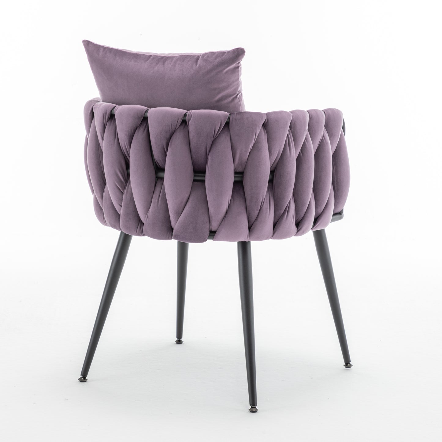 Marites Modern Velvet Weaving Dining Chairs Set