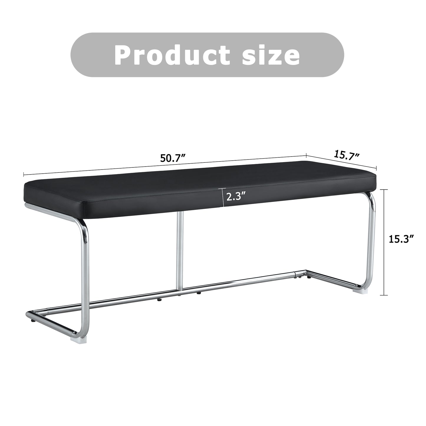 Marcel Industrial Black Shoe Bench