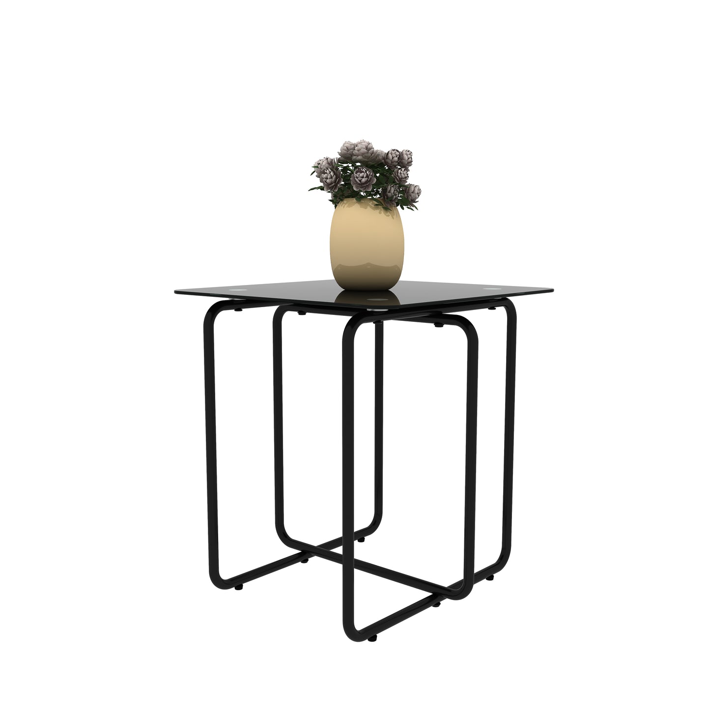 Fitch Modern Tempered Glass Coffee Table