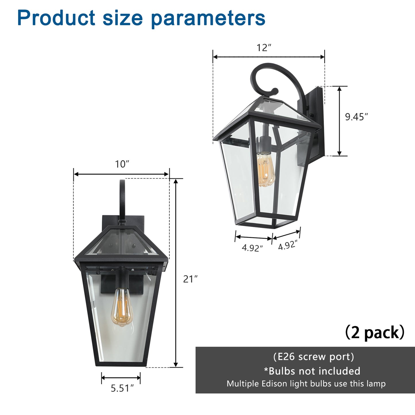 Ghivi Traditional Waterproof Wall Lamp