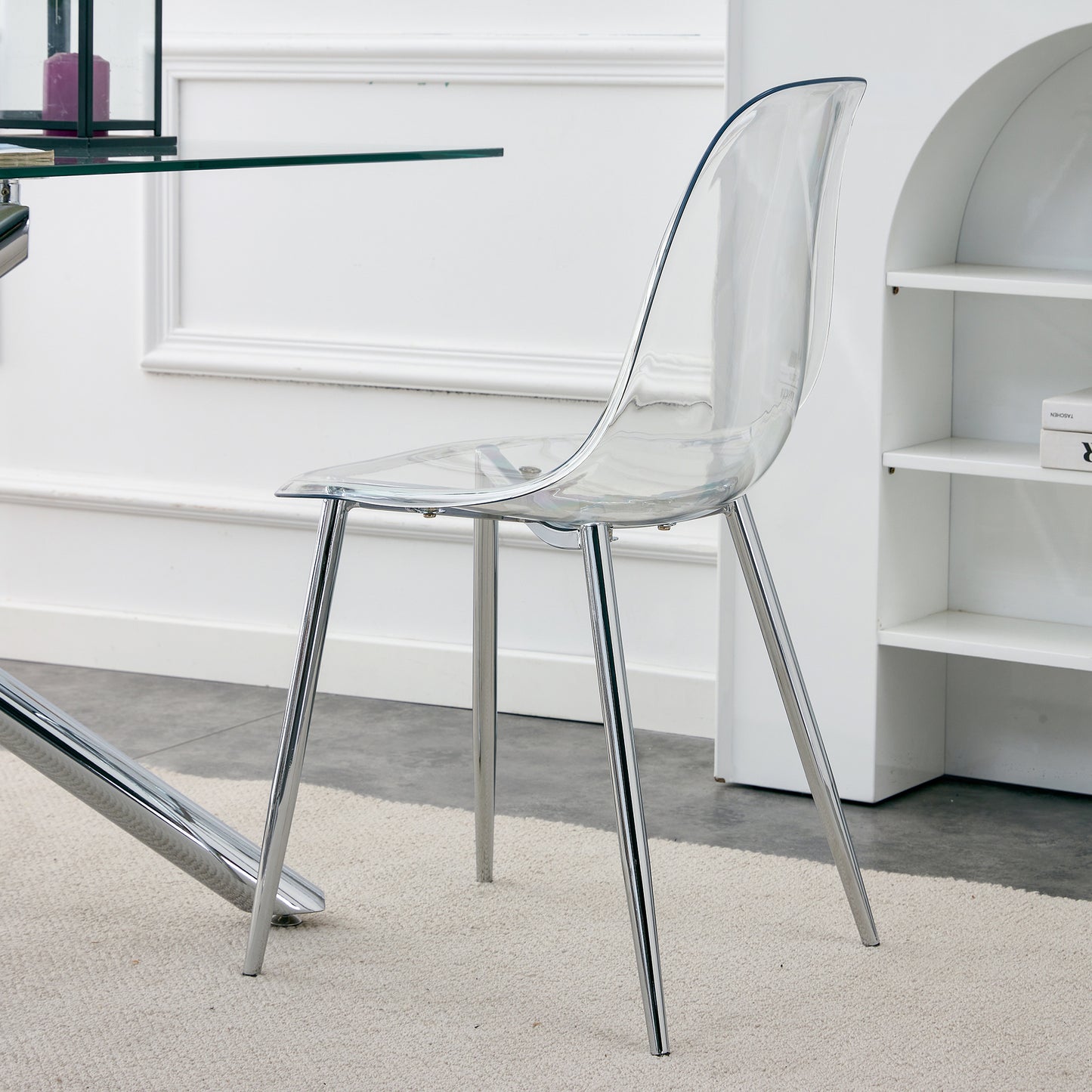 Fitch Contemporary Crystal Dining Chairs