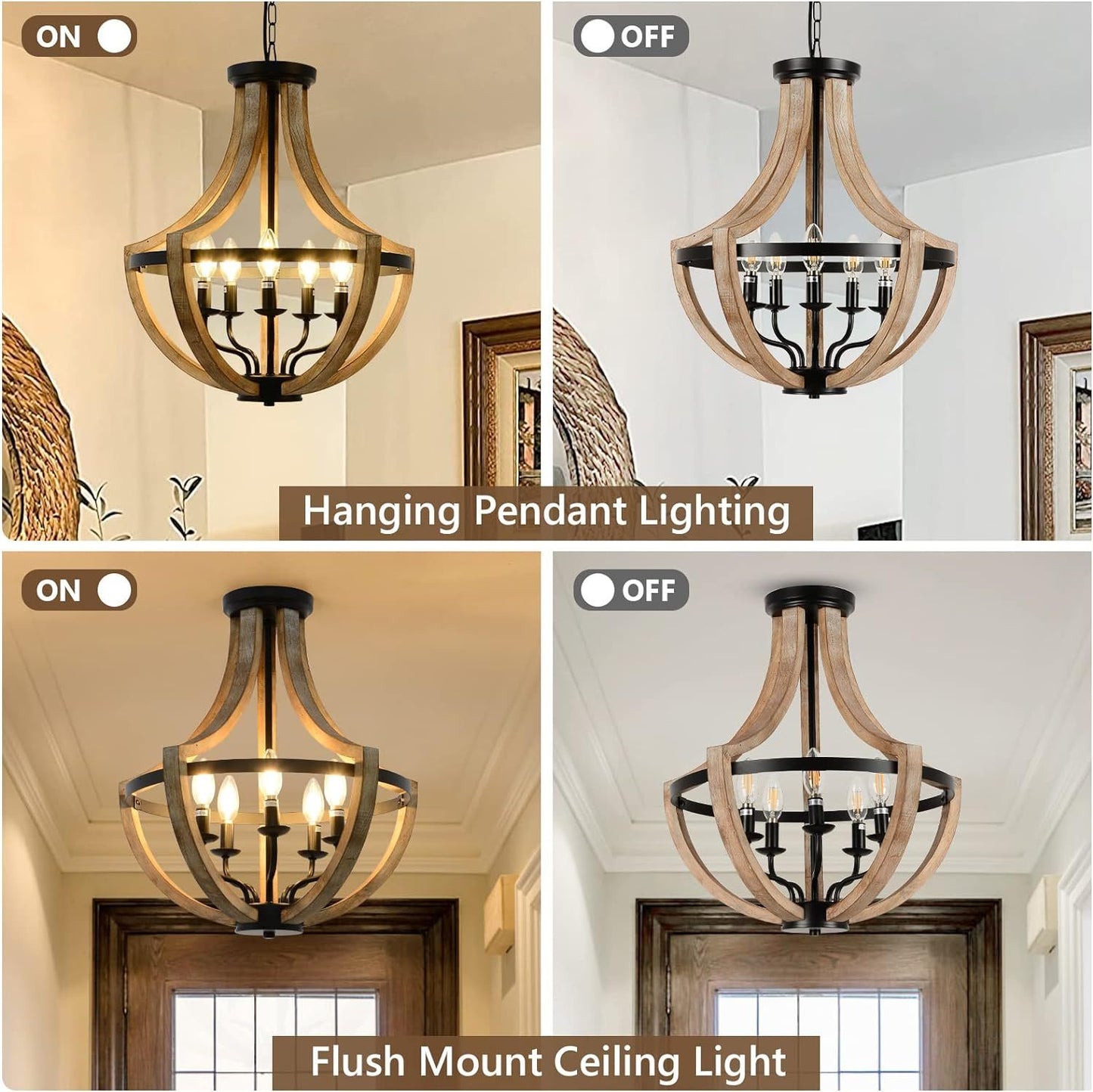 Ghivi Traditional Farmhouse Chandelier