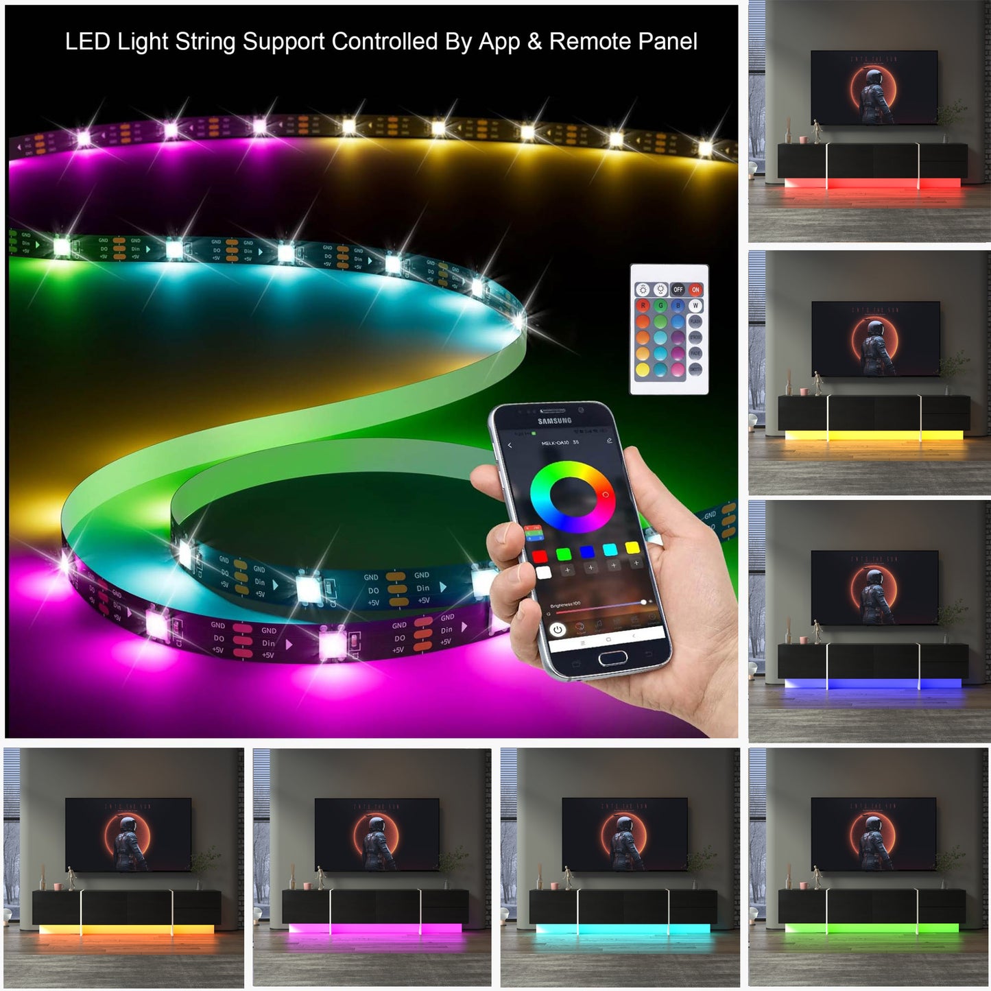 Lula Modern LED TV Remote Console Stand