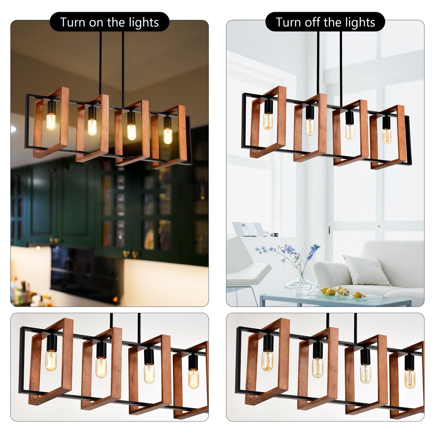 Bartholomew Industrial Rectangular Chandelier