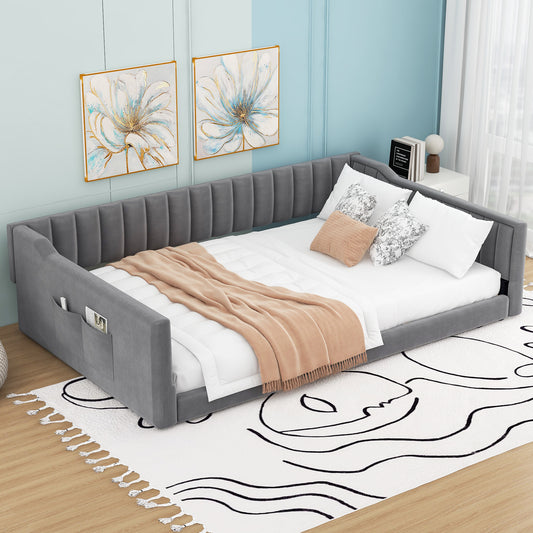 Napa Modern Upholstered Storage Daybed