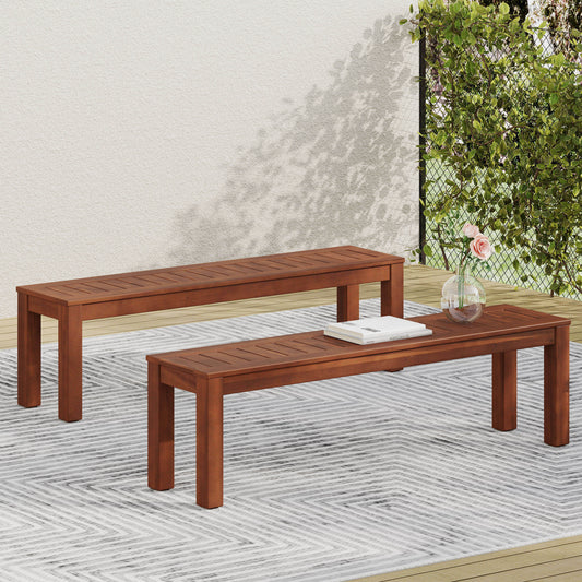 Somerset Modern Rustic Wood Benches