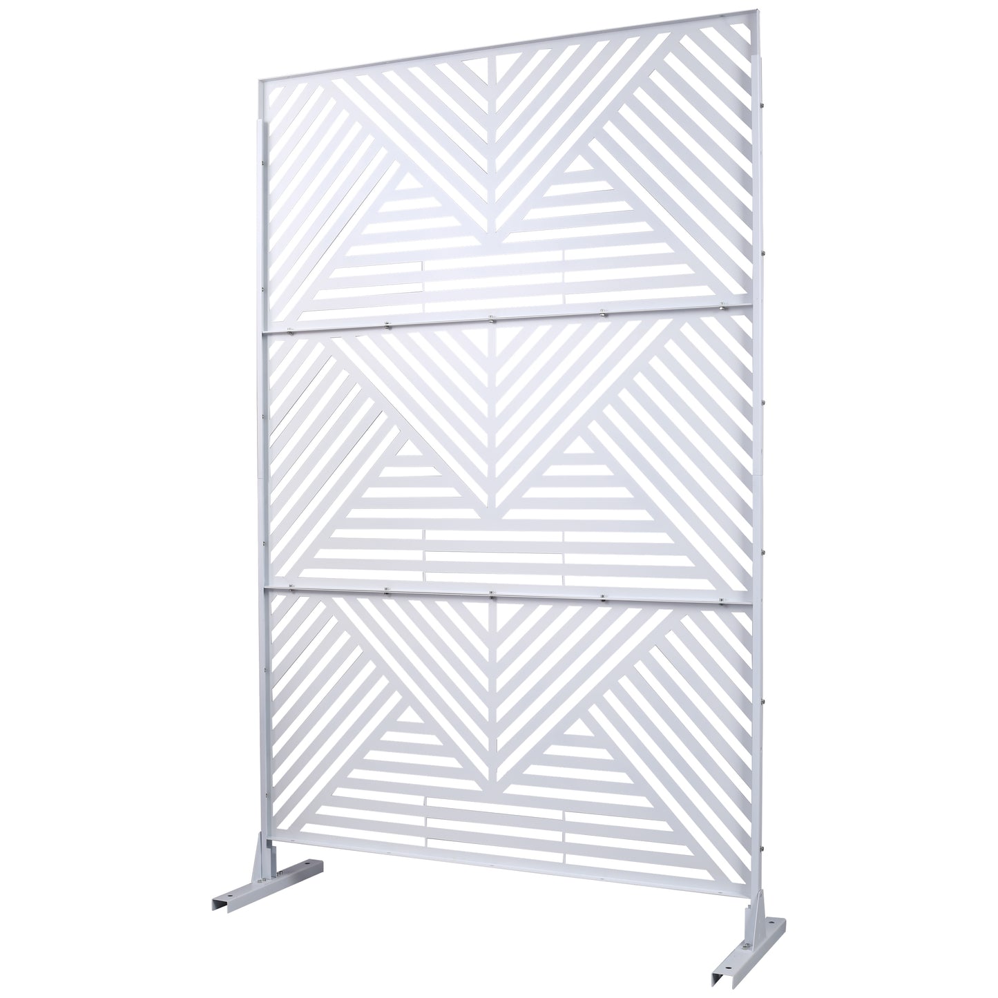 Marcel Industrial Freestanding Metal Privacy Panel