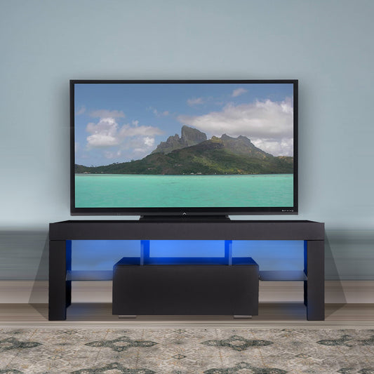 Healdsburg Modern Stand with Storage Entertainment Table