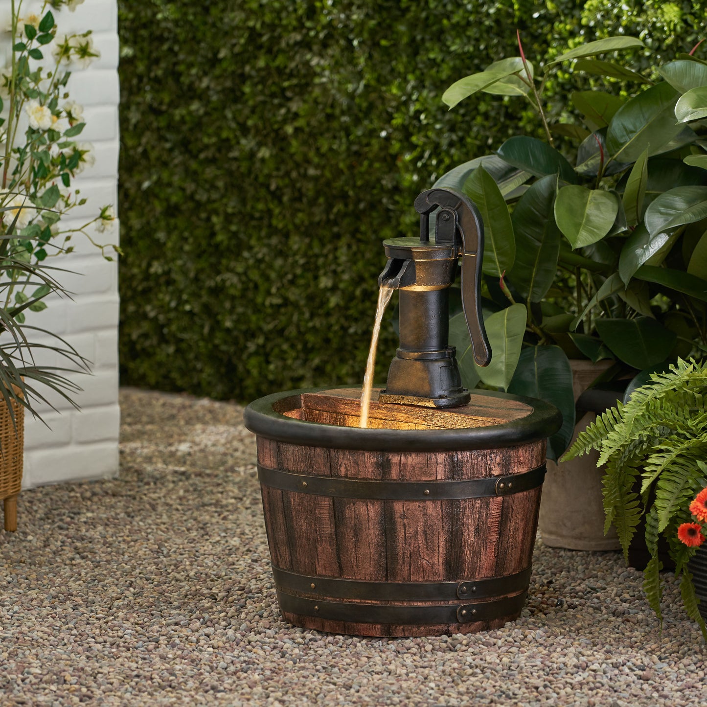 Somerset Modern Handcrafted Floor Fountain