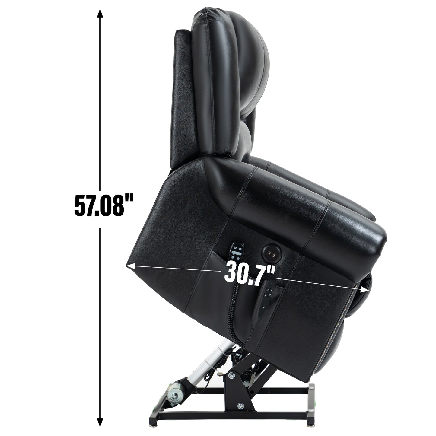 Sonoma Modern Genuine Leather Recliner Chair