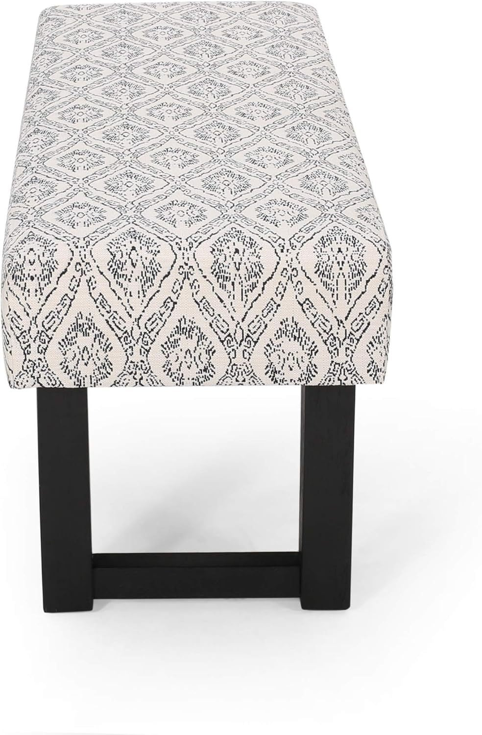 Kingsly Modern Boho Fabric Bench