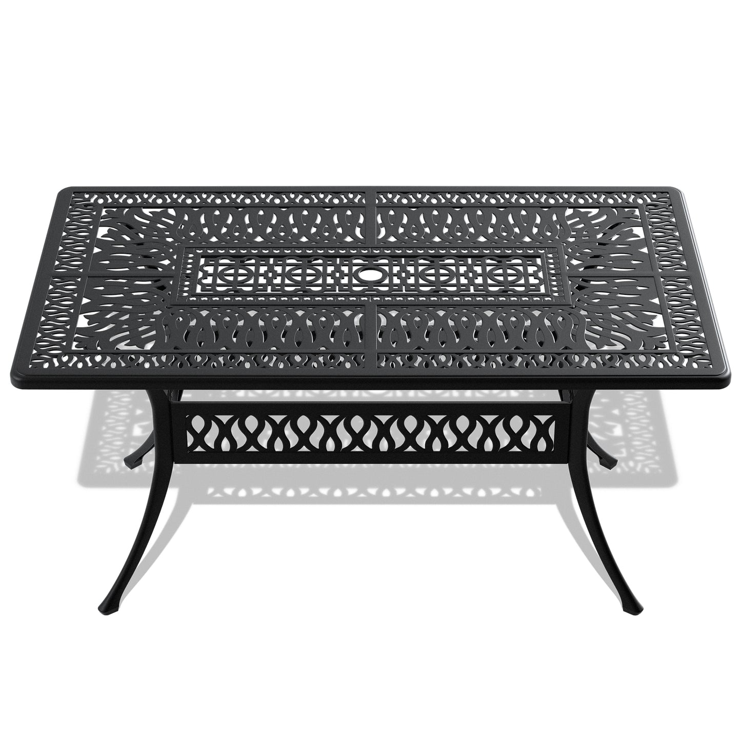 Justo Modern Cast Aluminum Patio Table
