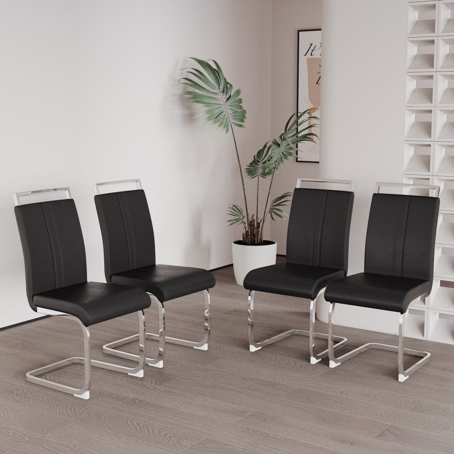 Cleo Modern PU Leather Chairs
